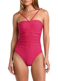 L'AGENCE Aubrey Ruched One-Piece Swimsuit