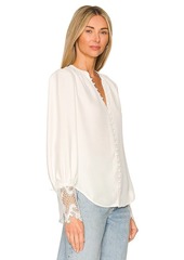 L'AGENCE Ava Lace Cuff Blouse