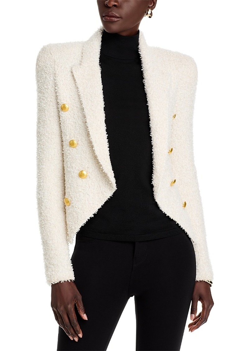 L'Agence Bethany Knit Double Breasted Blazer