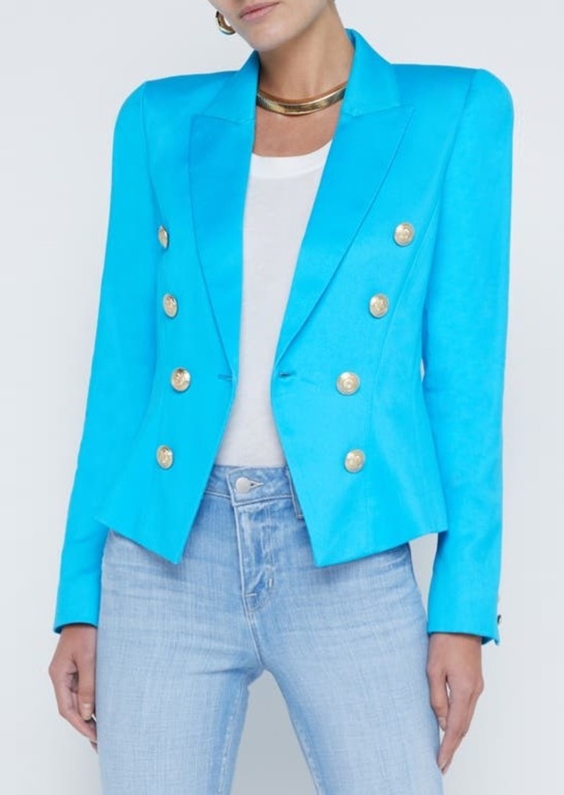 L'AGENCE Bethany Structured Double Breasted Blazer