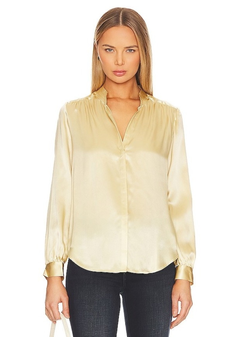 L'AGENCE Bianca Band Collar Blouse