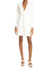 L'AGENCE Breanna V-Neck Long Sleeve Minidress