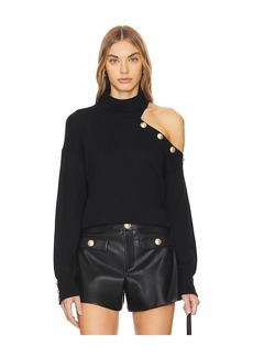 L'AGENCE Brixie One Shoulder Turtleneck