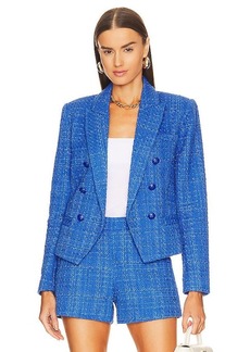 L'AGENCE Brooke Double-breasted Crop Blazer