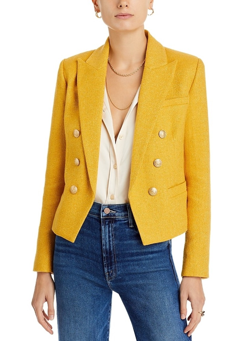 L'Agence Brooke Double Breasted Cropped Blazer
