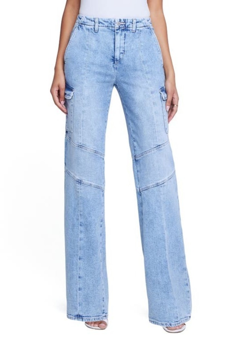 L'AGENCE Brooklyn High Waist Wide Leg Cargo Jeans