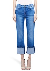L'AGENCE Camila High Waist Cuffed Crop Slim Leg Jeans (Dover)