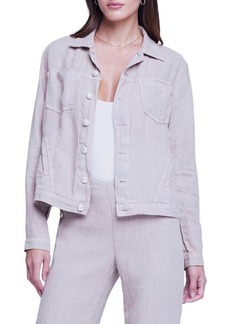 L'AGENCE Celine Slim Linen Jacket