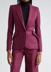 L'AGENCE Chamberlain Houndstooth Blazer