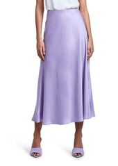 L'AGENCE Clarisa Bias Cut Satin Skirt in Lavender at Nordstrom