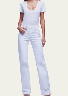 L'Agence Clayton High Rise Wide-Leg Jeans