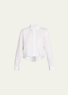L'Agence Cosette Cropped High-Low Shirt