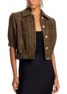 L'Agence Cove Tweed Cropped Jacket