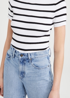 L'AGENCE Delphine Short Sleeve Sweater
