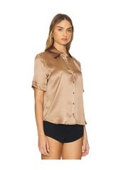 L'AGENCE Ellah Short Sleeve Blouse