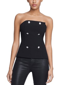 L'Agence Fay Embellished Strapless Top