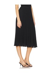 L'AGENCE Fernanda Pleated Midi Skirt