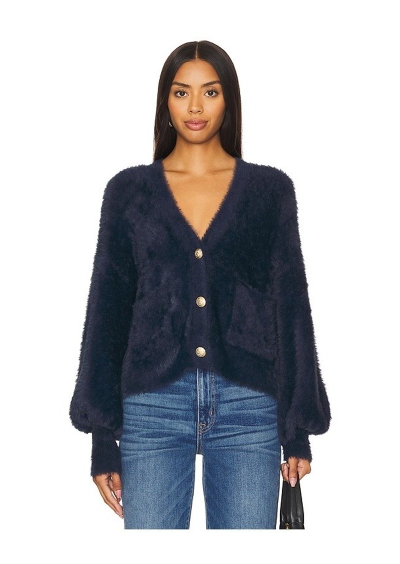 L'AGENCE Harriet Blouson Sleeve Cardi