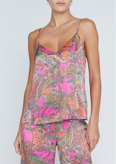 L'AGENCE Jane Paisley Silk Camisole