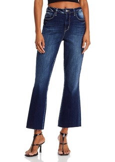 L'Agence Kendra High Rise Cropped Flare Jeans in Columbia