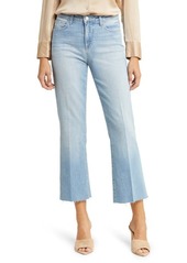 L'AGENCE Kendra Raw Hem Crop Flare Jeans