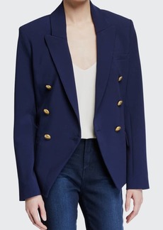 L'Agence Kenzie Double-Breasted Blazer Jacket