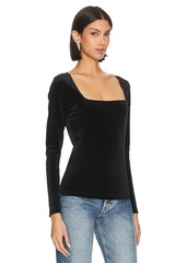 L'AGENCE Kinley Square Neck Top