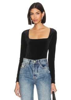 L'AGENCE Kinley Square Neck Top
