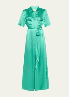 L'Agence Klement Cargo-Pocket Maxi Dress