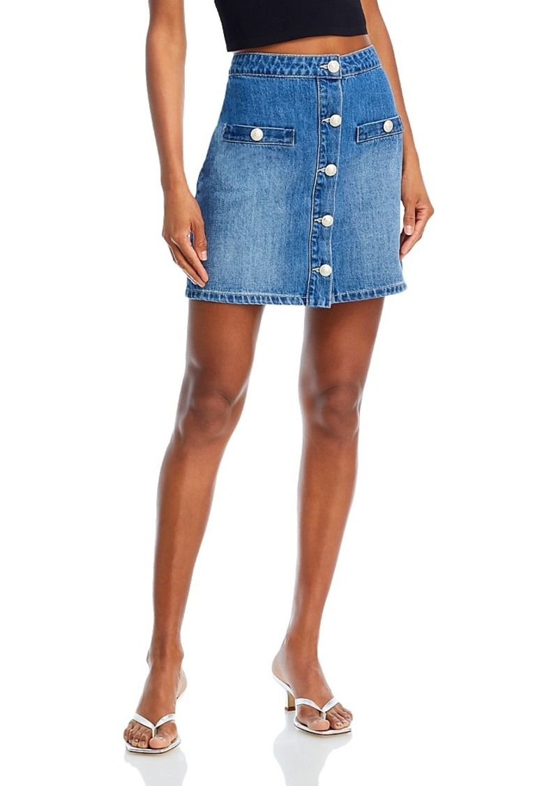 L'Agence Kris Denim Mini Skirt