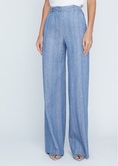 L'AGENCE Livvy Pinstripe Straight Leg Trousers