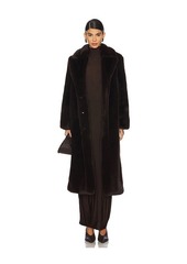 L'AGENCE Lizbeth Long Faux Fur Jacket