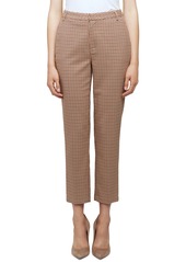 L'AGENCE Ludivine Houndstooth Crop Trousers
