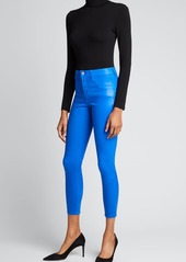 L'Agence Margot High-Rise Coated Skinny Jeans