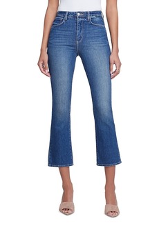 L'Agence Mira High Rise Ankle Bootcut Jeans in Woodbridge