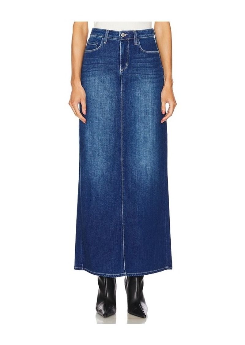 L'AGENCE Miriam Denim Maxi Skirt