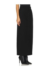 L'AGENCE Miriam Denim Maxi Skirt