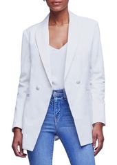 L'AGENCE Nellie Longline Cotton Blazer