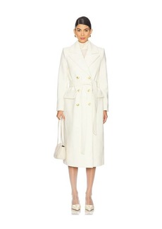 L'AGENCE Olina Long Coat With Belt