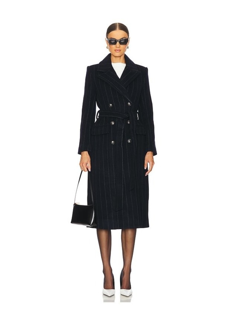 L'AGENCE Olina Long Coat With Belt