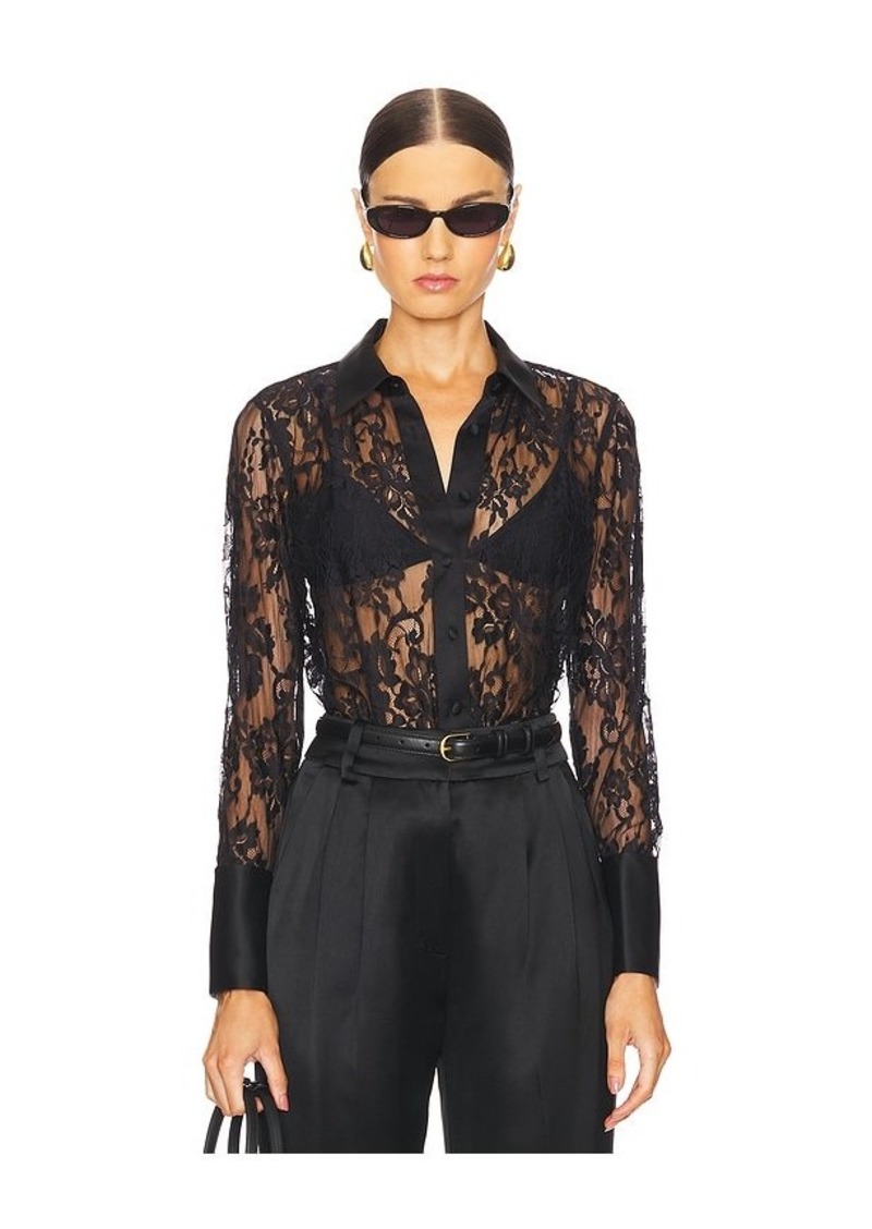 L'AGENCE Reims Lace Blouse