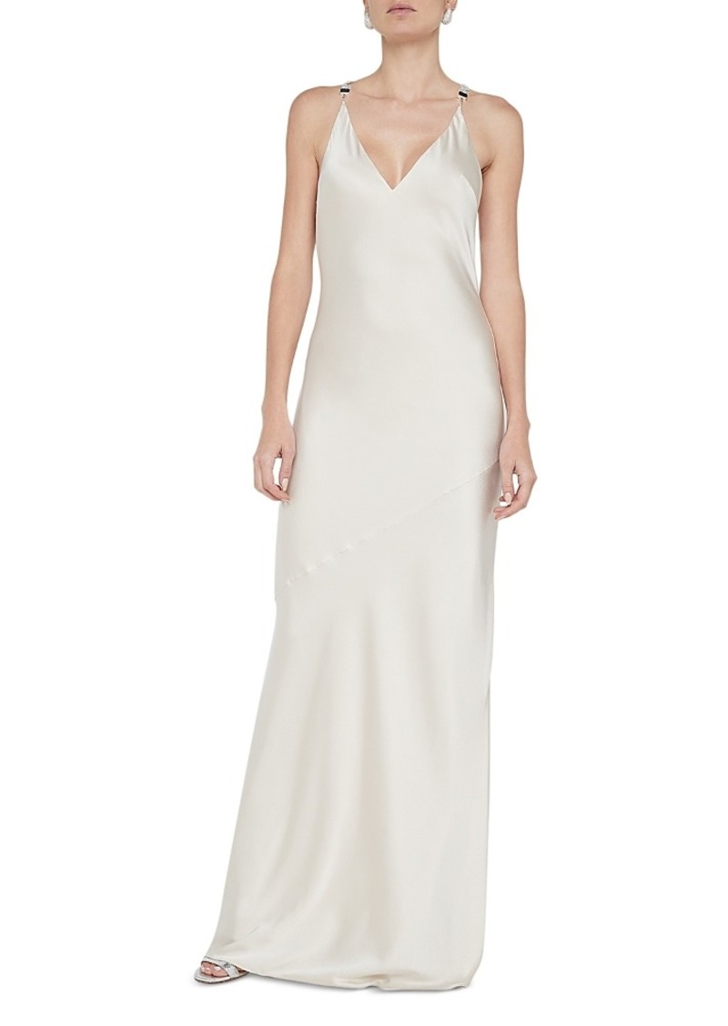 L'Agence Saint Crystal Strap Gown