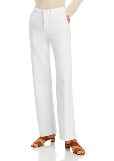 L'Agence Scottie High Rise Wide Leg Jeans in Blanc