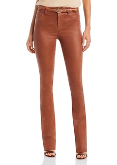 L'Agence Selma High Rise Sleek Baby Bootcut Jeans in Fawn Coated