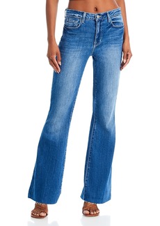 L'Agence Sera Mid Rise Flared Jeans in Bordelo