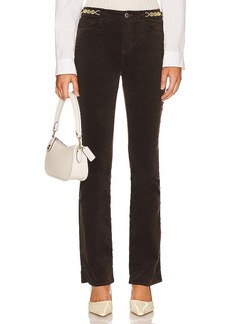 L'AGENCE Stevie Straight Gold Chain Pant