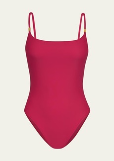 L'Agence Remi Solid Basic One-Piece Swimsuit