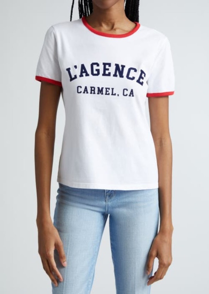 L'AGENCE Tommie Supima Cotton Ringer T-Shirt