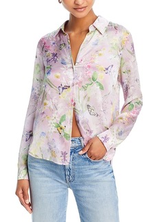 L'Agence Tyler Printed Button Front Blouse