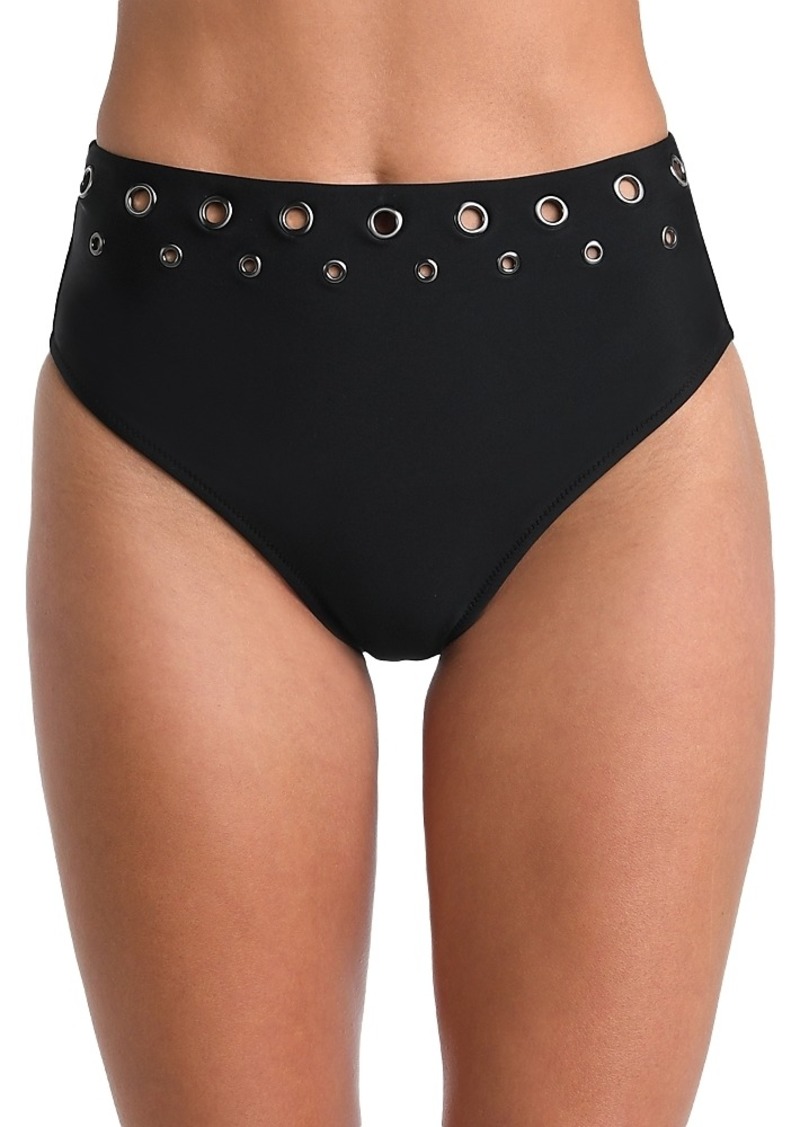 L'Agence Vanessa Grommet High Waist Bikini Bottom